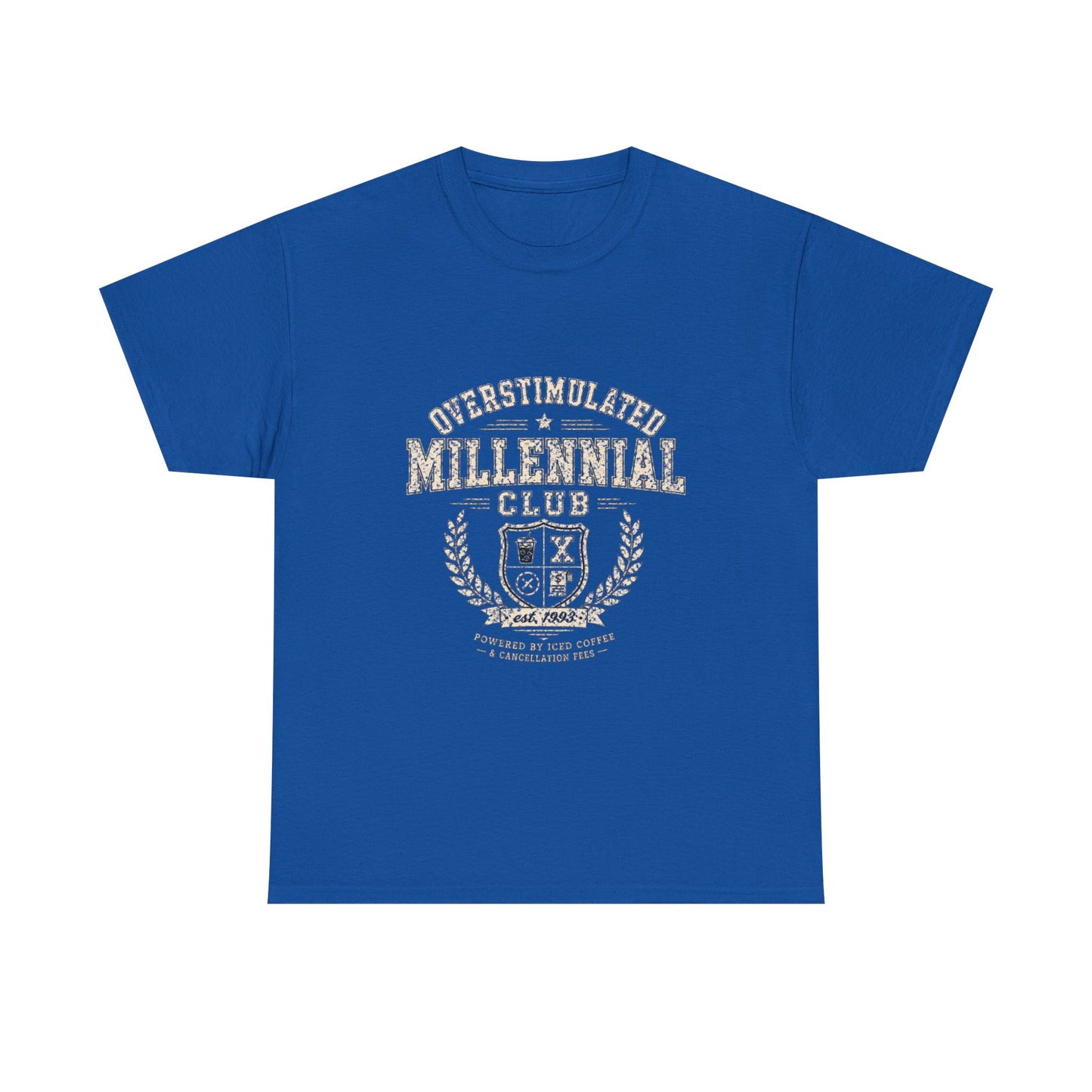 Overstimulated Millennial Club Vintage Graphic T-Shirt