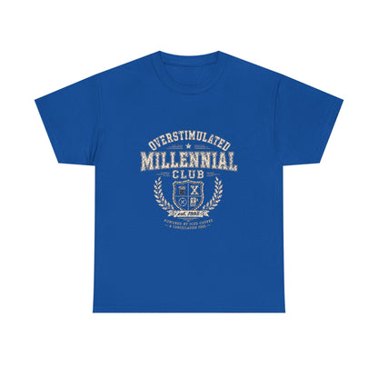 Overstimulated Millennial Club Vintage Graphic T-Shirt