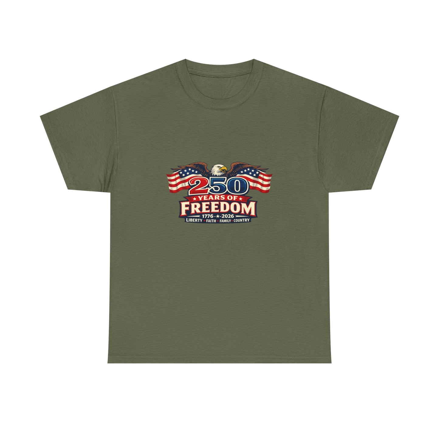250 Years of Freedom | America 1776–2026 Patriotic T-Shirt