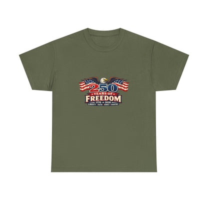 250 Years of Freedom | America 1776–2026 Patriotic T-Shirt