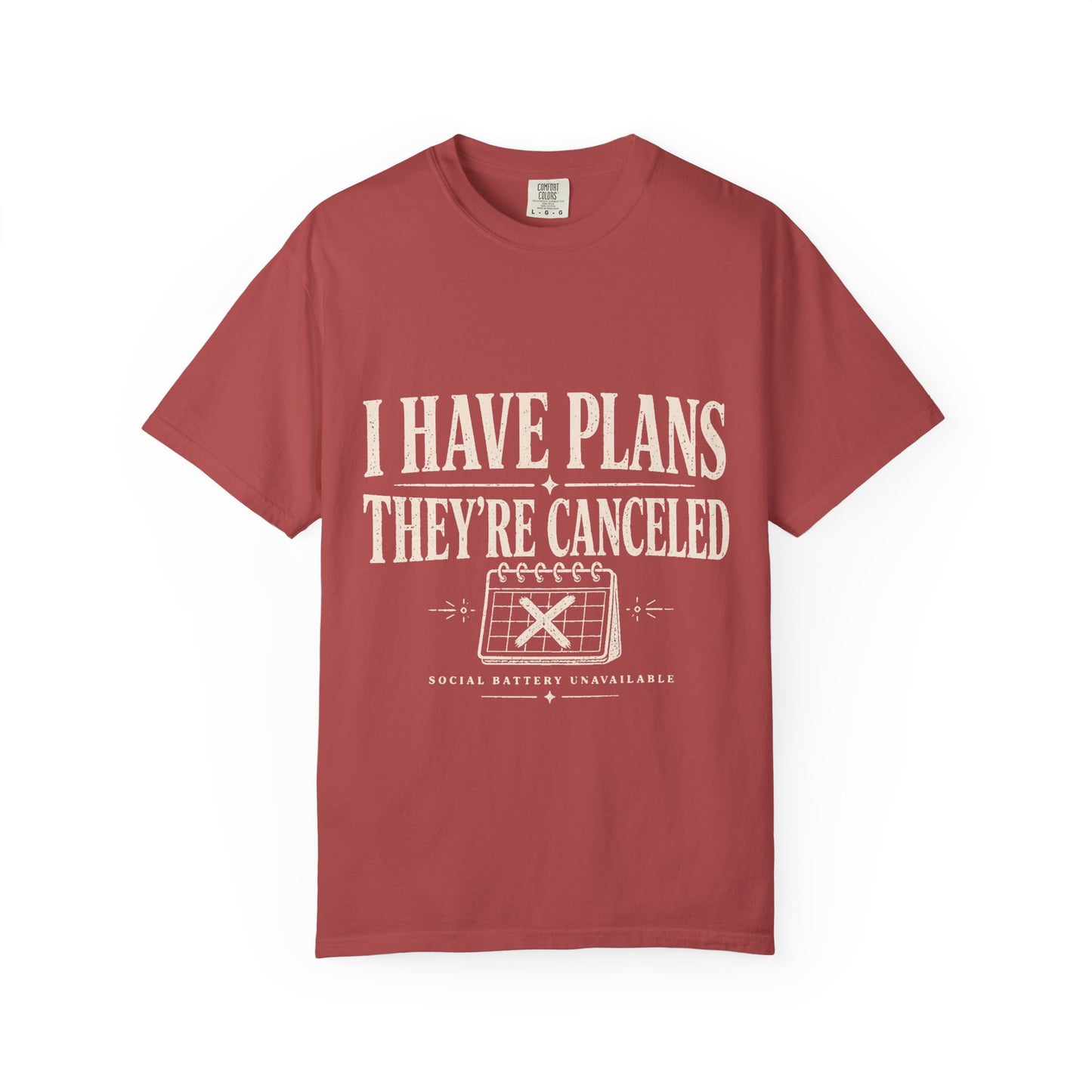 I Have Plans They’re Canceled Funny Vintage Graphic T-Shirt