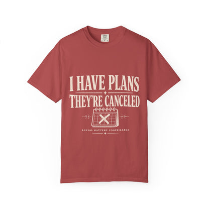 I Have Plans They’re Canceled Funny Vintage Graphic T-Shirt