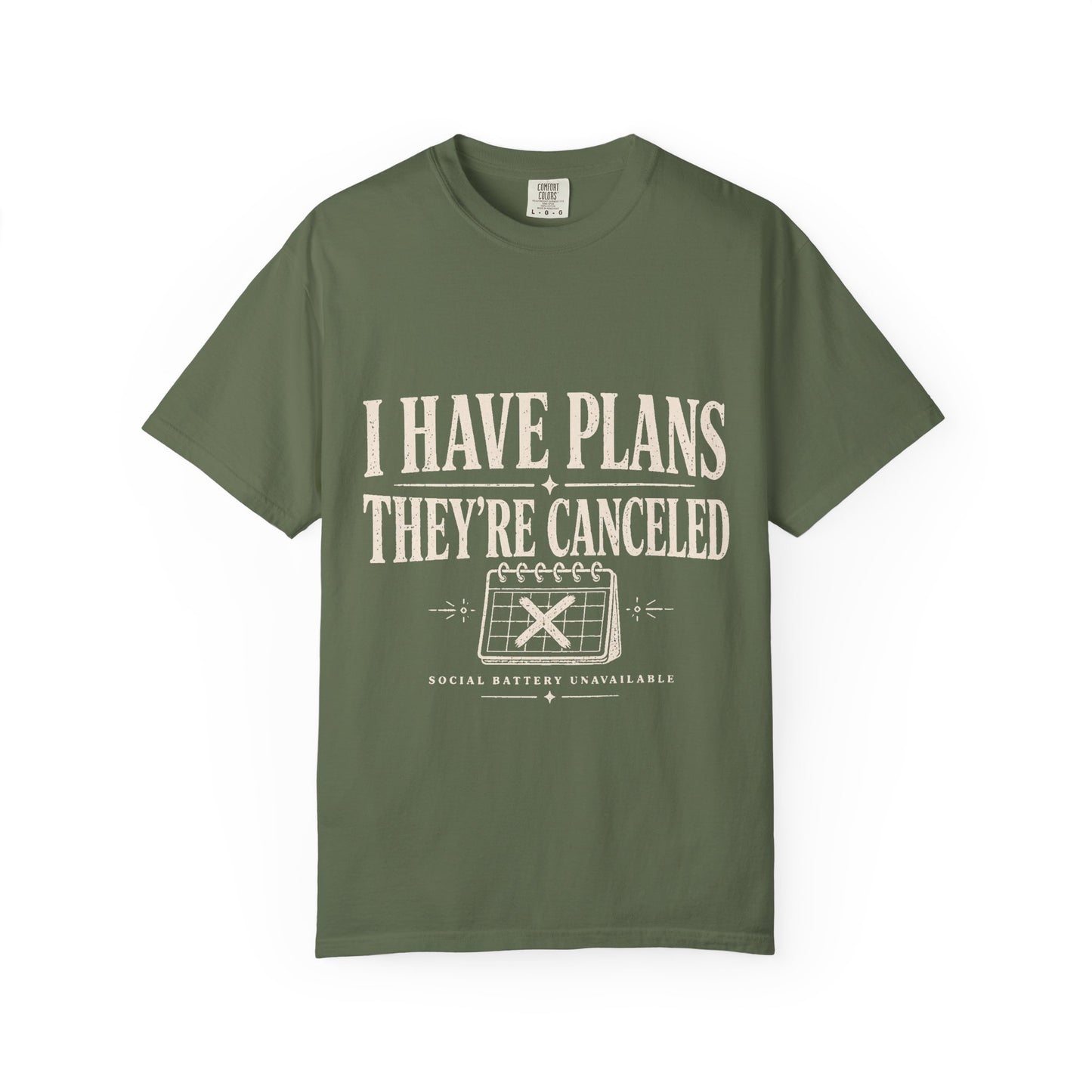 I Have Plans They’re Canceled Funny Vintage Graphic T-Shirt