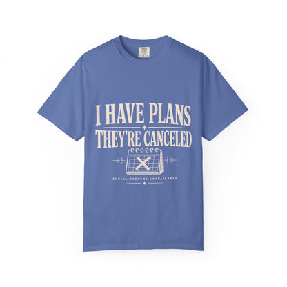 I Have Plans They’re Canceled Funny Vintage Graphic T-Shirt