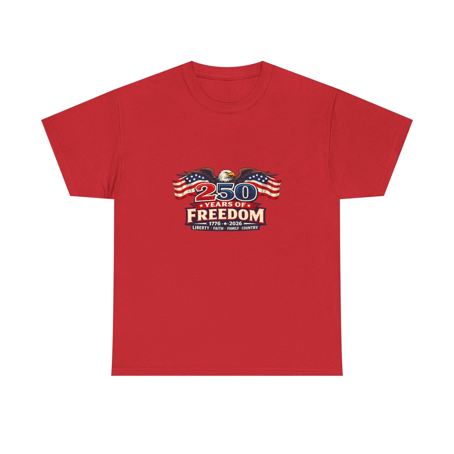 250 Years of Freedom | America 1776–2026 Patriotic T-Shirt
