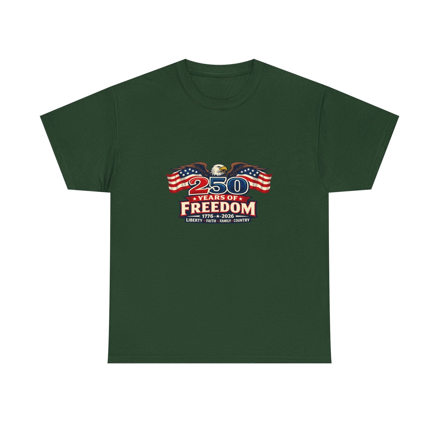 250 Years of Freedom | America 1776–2026 Patriotic T-Shirt