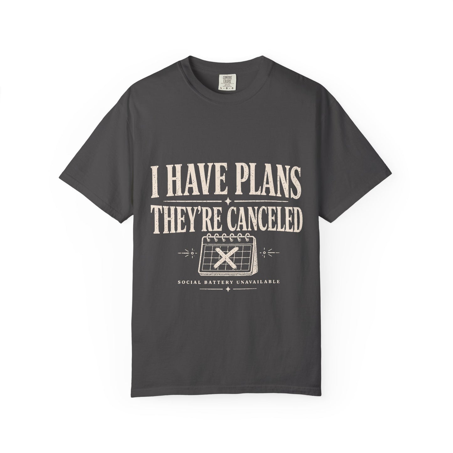I Have Plans They’re Canceled Funny Vintage Graphic T-Shirt