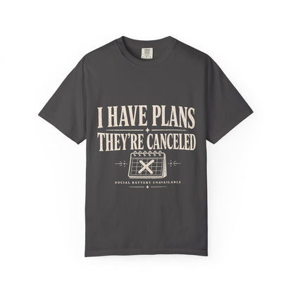 I Have Plans They’re Canceled Funny Vintage Graphic T-Shirt
