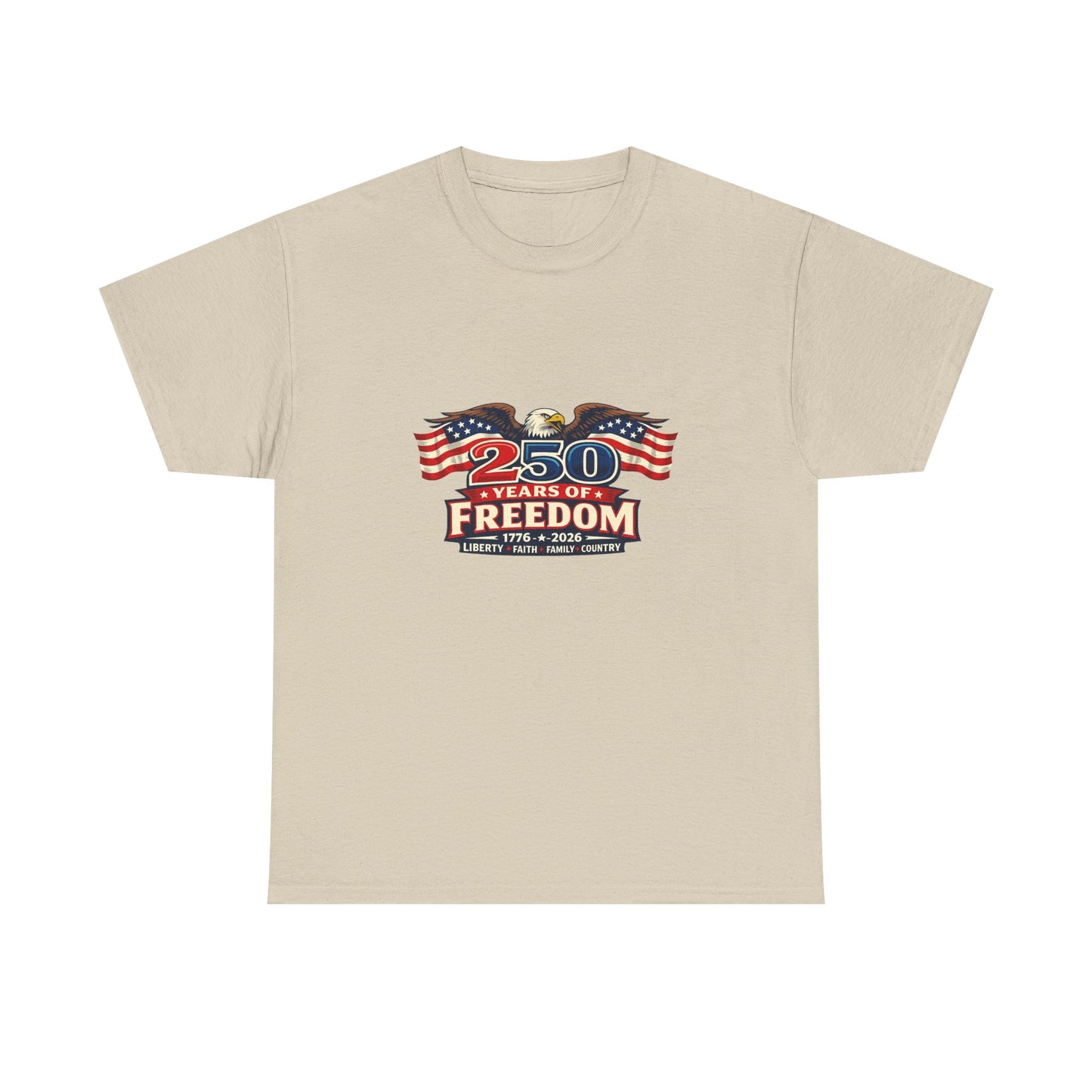 250 Years of Freedom | America 1776–2026 Patriotic T-Shirt