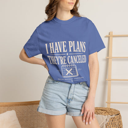 I Have Plans They’re Canceled Funny Vintage Graphic T-Shirt