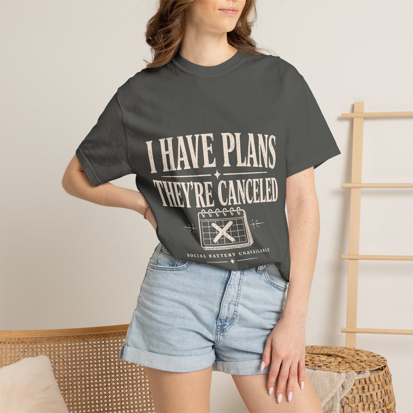 I Have Plans They’re Canceled Funny Vintage Graphic T-Shirt