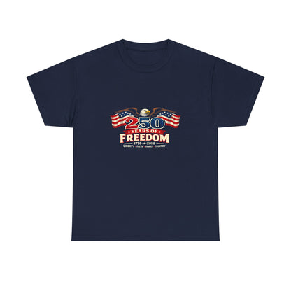 250 Years of Freedom | America 1776–2026 Patriotic T-Shirt