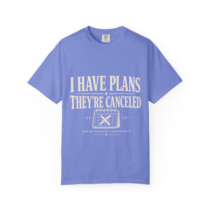 I Have Plans They’re Canceled Funny Vintage Graphic T-Shirt