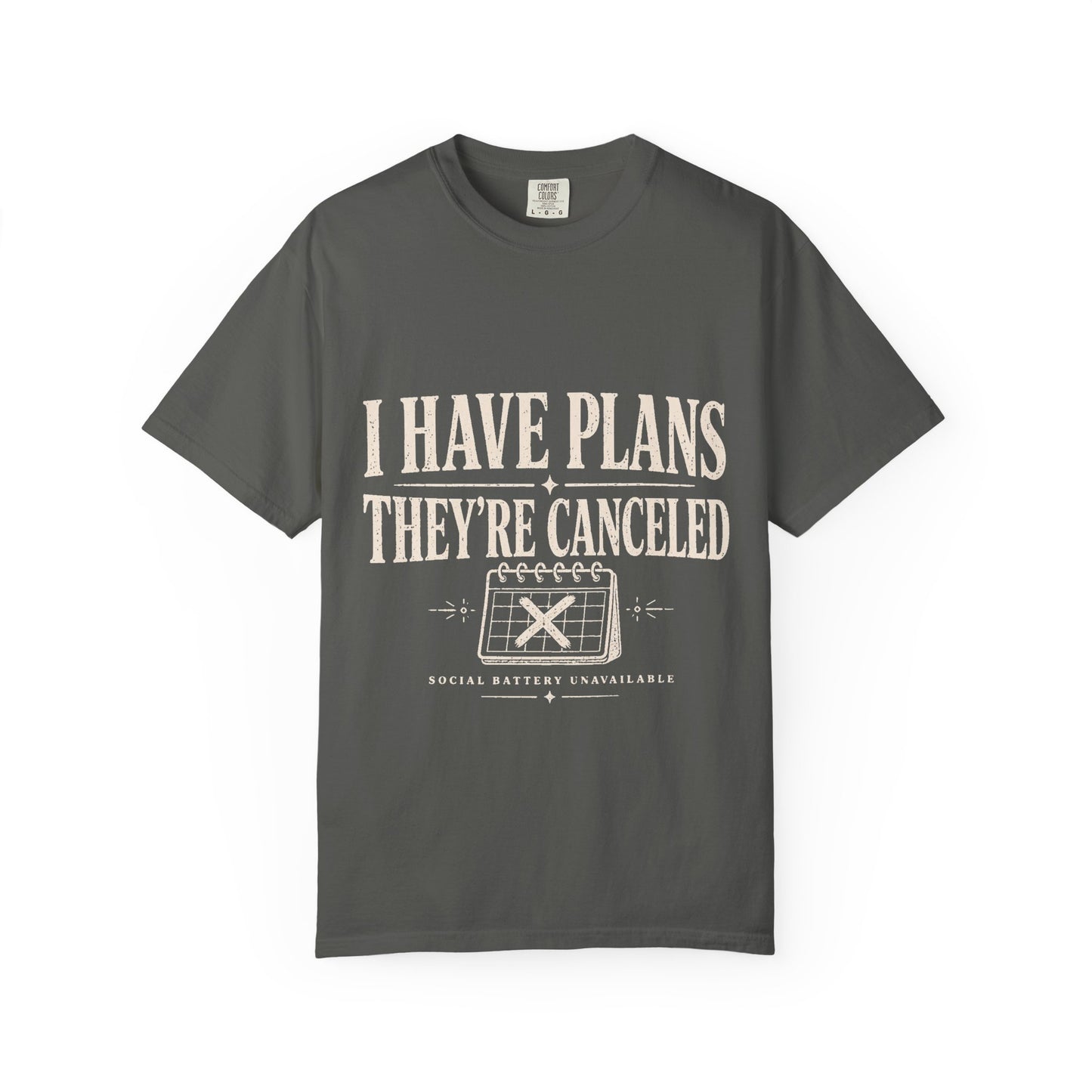 I Have Plans They’re Canceled Funny Vintage Graphic T-Shirt