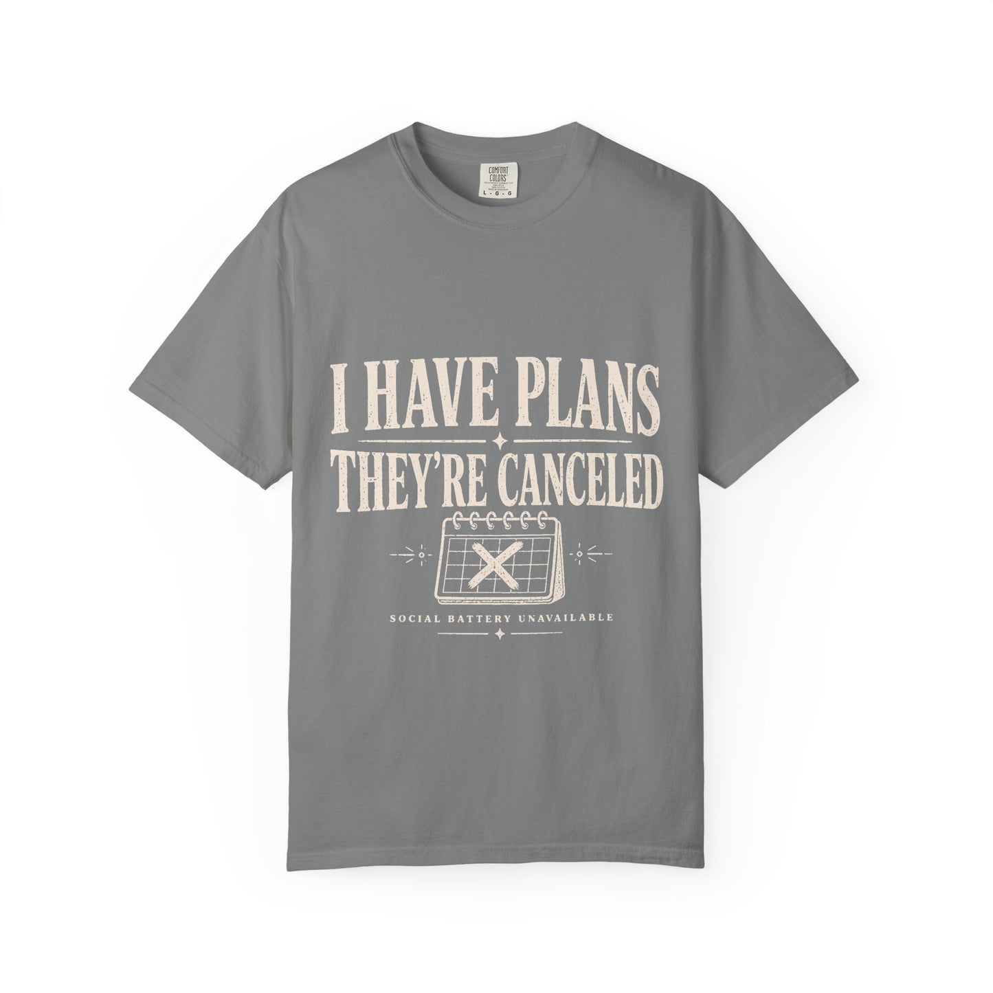 I Have Plans They’re Canceled Funny Vintage Graphic T-Shirt