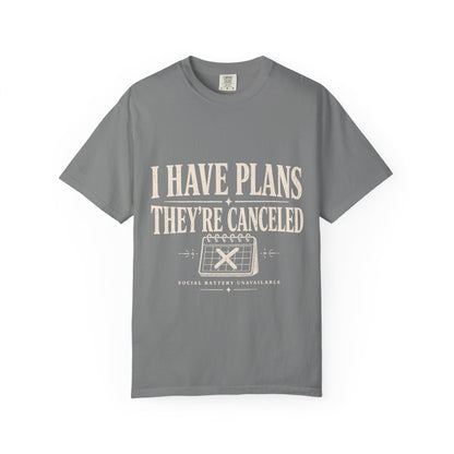 I Have Plans They’re Canceled Funny Vintage Graphic T-Shirt